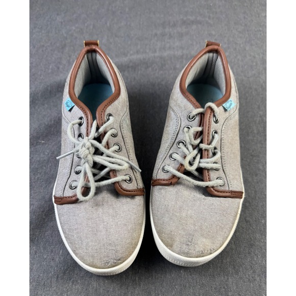 Penguin By Munsingwear Other - Penguin Kids Casual Shoes Gray Brown Lace Up Sneakers Boys‎ Size 2.5
